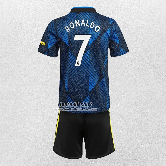 Shirt Manchester United Player Ronaldo Third Kid 2021/22